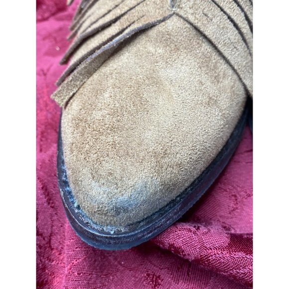 COCONUTS By Matisse "Lambert" Women's Size 6.5M Brown Faux Suede Fringe Boots - Picture 7 of 12